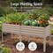 Best Choice Products 72x24x30in Non Toxic Elevated Galvanized Metal Garden Bed Corner Protectors